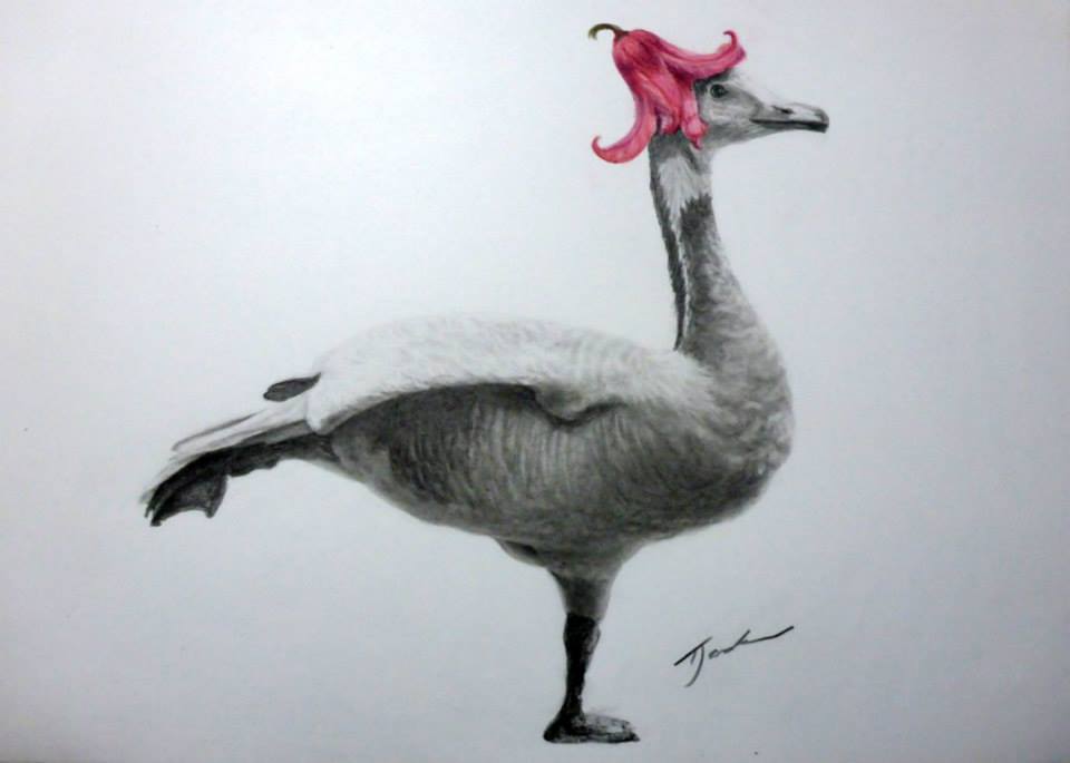 'Arabesque' Goose dancing from the 'Whimsy' collection by Terry Jackson